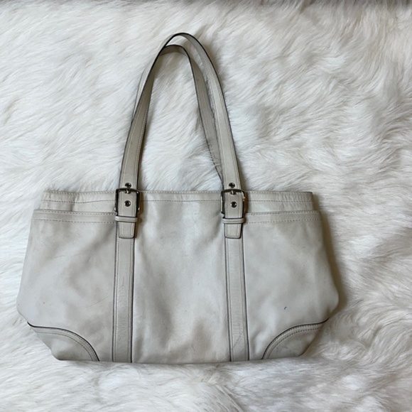 Coach Handbags - Coach Leather Tote White